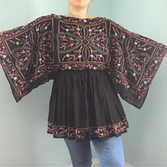 Free people embroidered tunic, size small - Picture 3 of 10